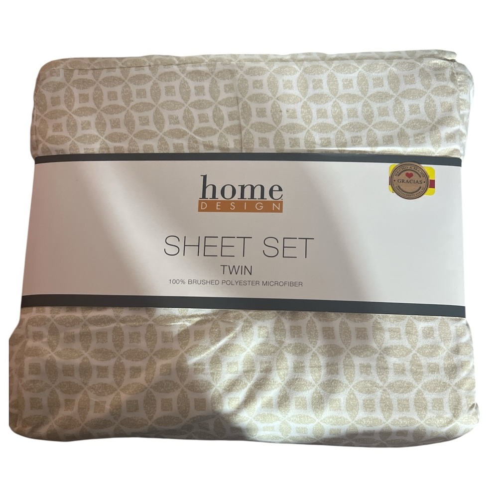 Cream Twin Sheet Set